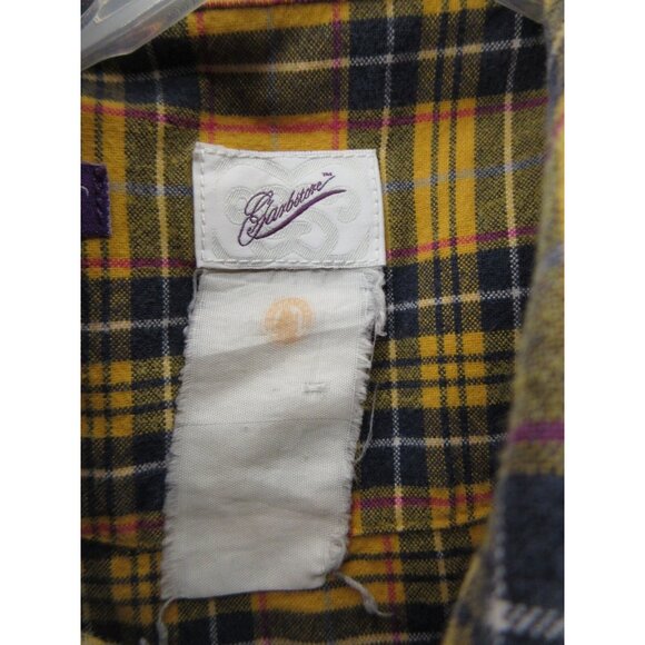 Garbstore Shirt Medium Flannel Button Down Plaid Western Workwear - Picture 9 of 11